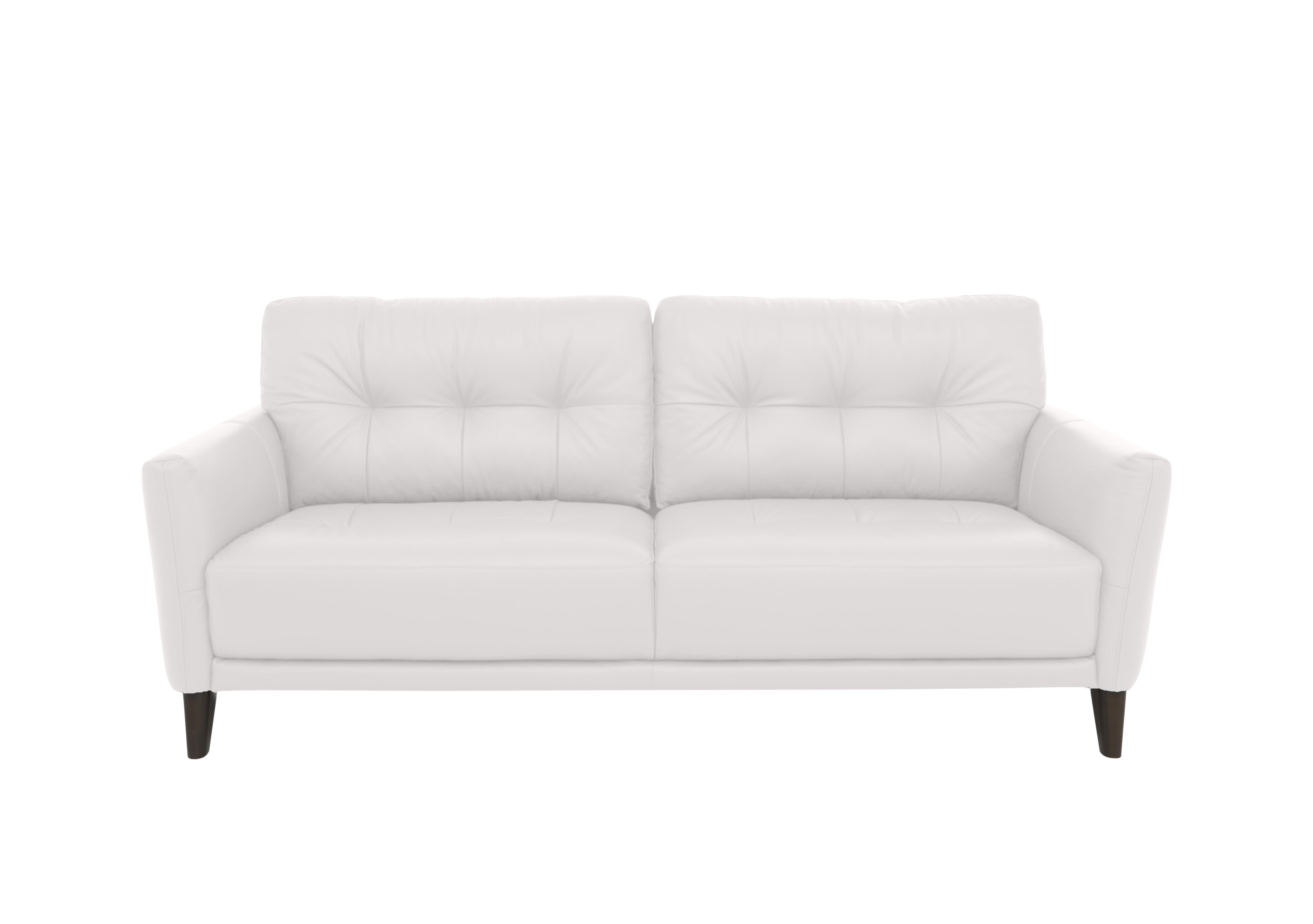 White leather deals sofa and chair