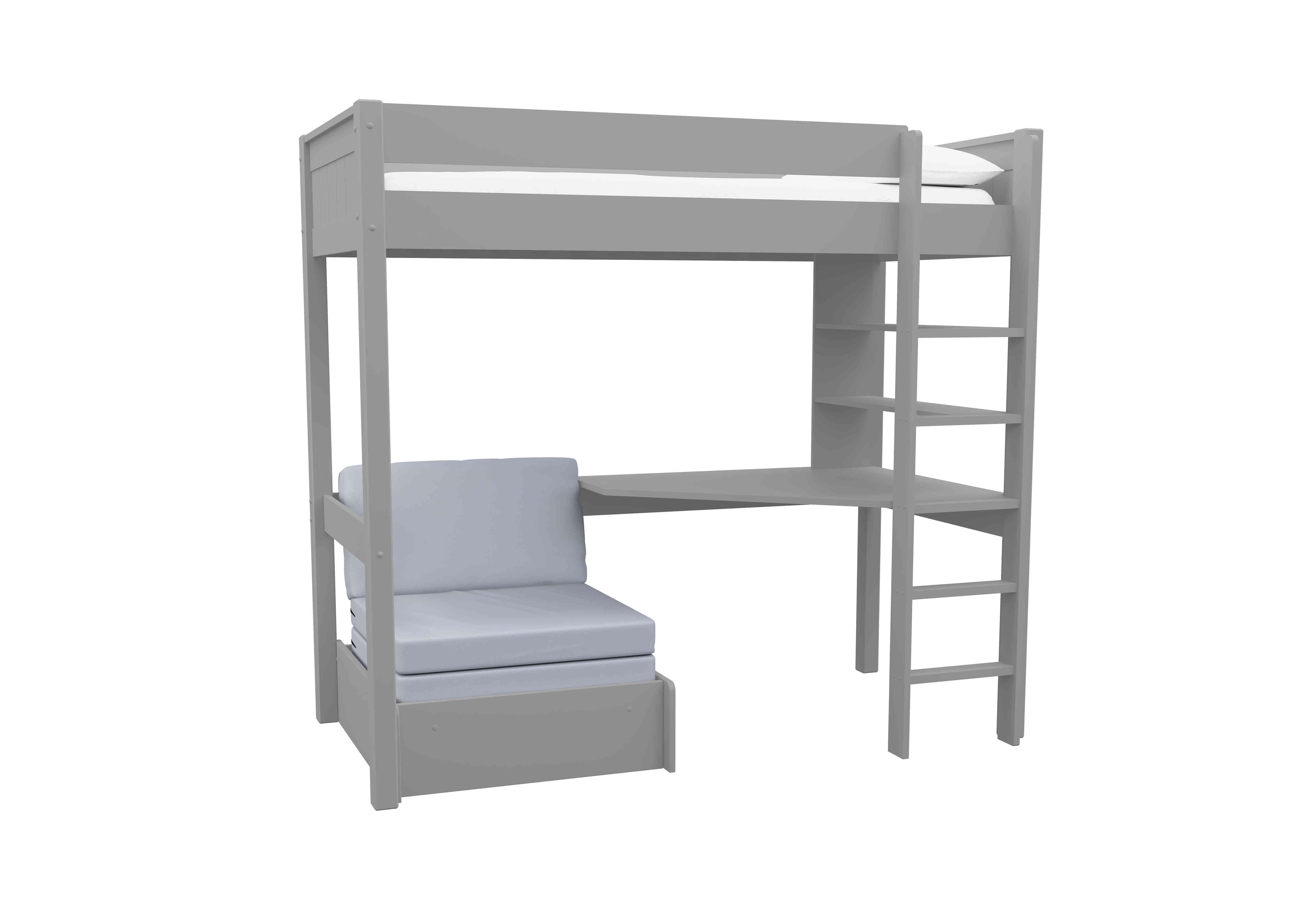 Chase High Sleeper with Desk and Chair Bed Stompa Furniture Village