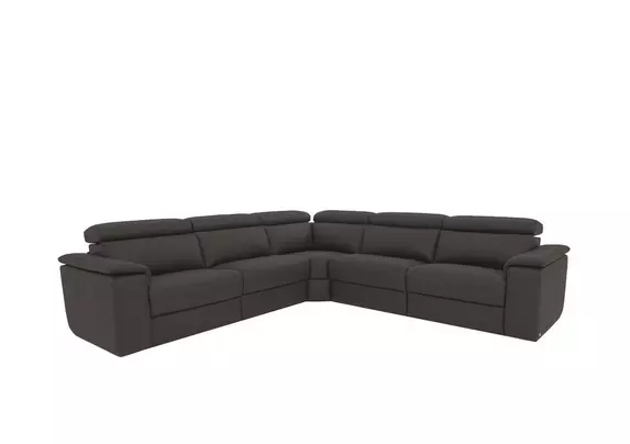 Huge leather sectional outlet