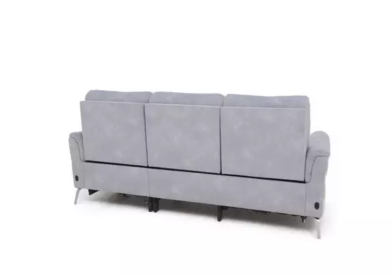 Daytona 3 Seater Fabric Power Recliner Sofa with Bluetooth Speaker