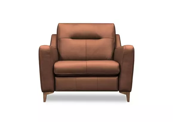 Leather 2024 snuggle chair