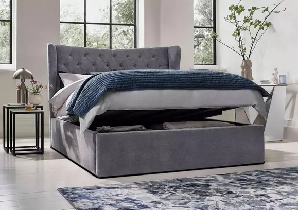 Ottoman style outlet bed