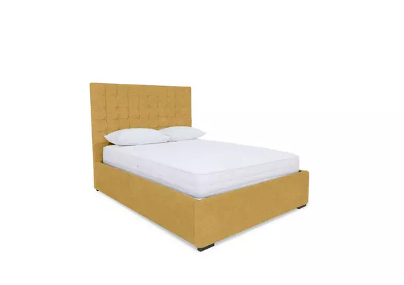 Mustard ottoman online bed