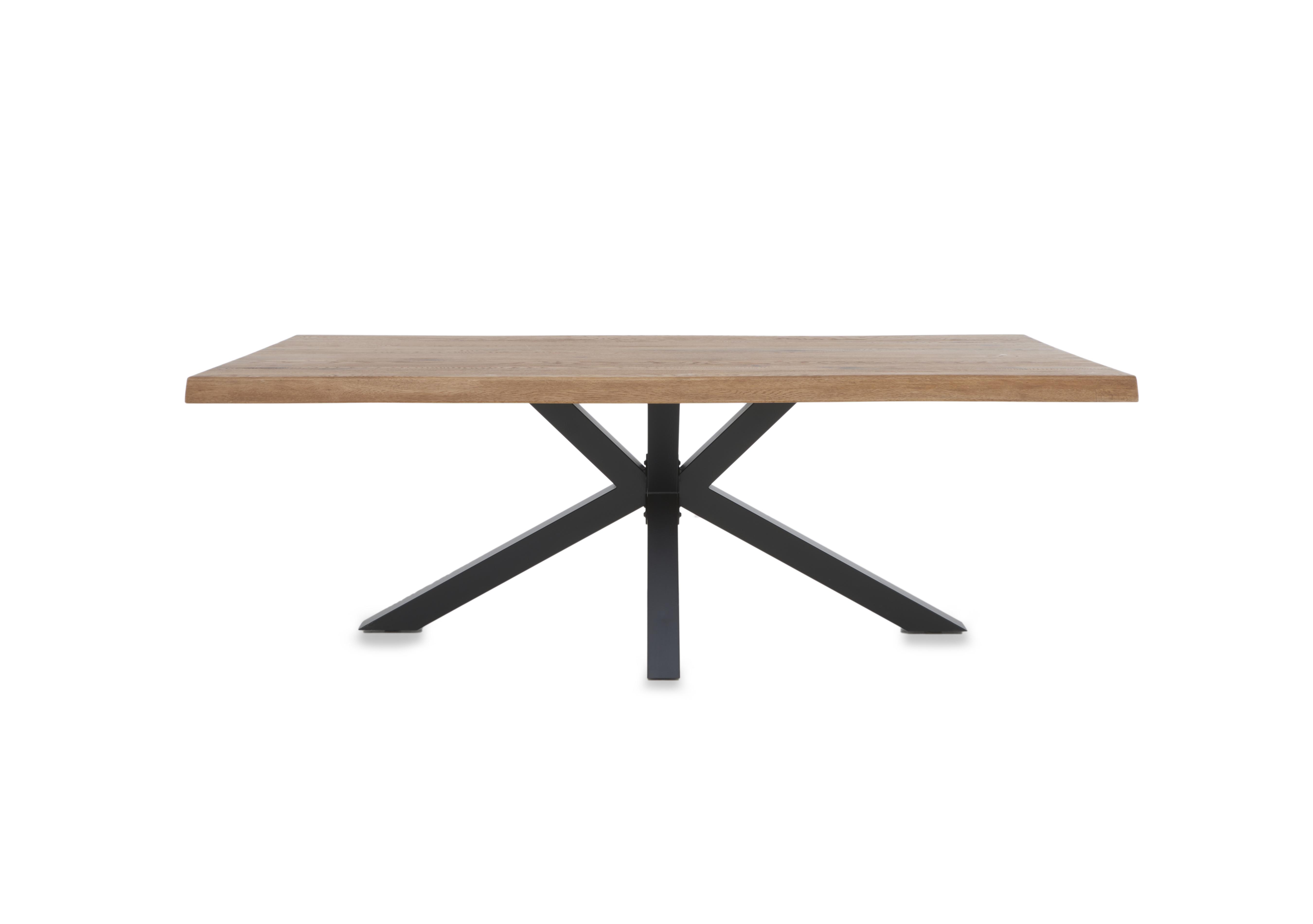 Njord Raw Edge Dining Table with Metal Star Base Bodahl Furniture