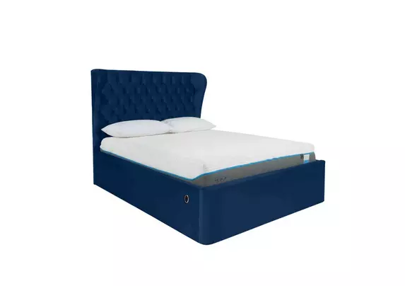 Automatic ottoman store bed frame