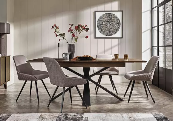 Wooden dining table online with chairs