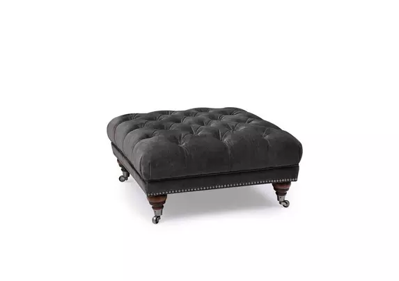 Black deals square footstool