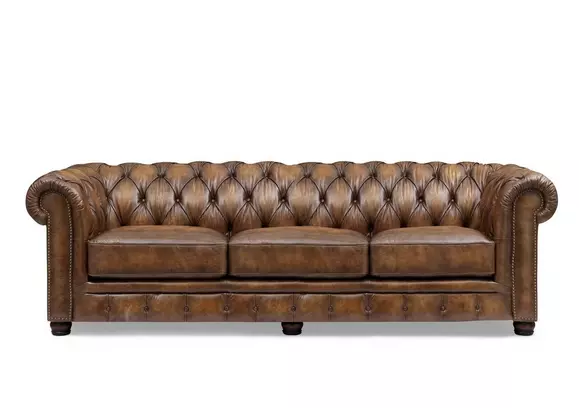 Freedom brown deals leather couch