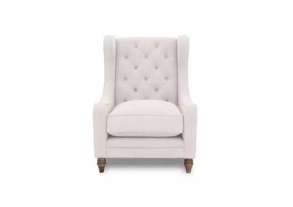 Ivory wingback deals chair