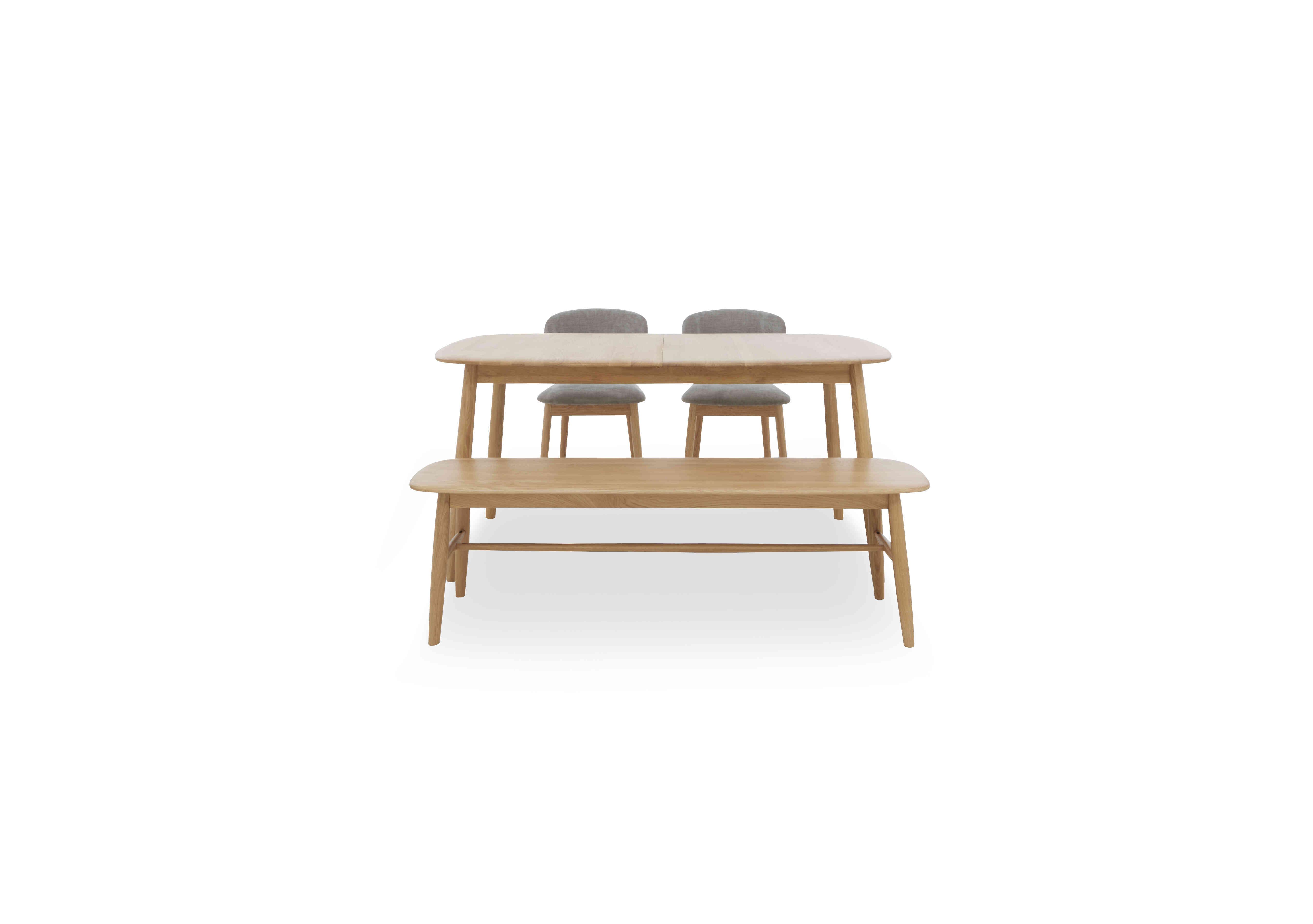 Stockholm Extending Dining Table With 2 Wooden Dining Chairs And A