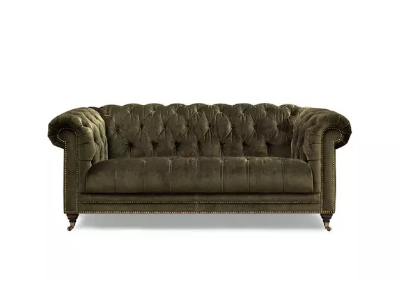 Cloth deals chesterfield sofa