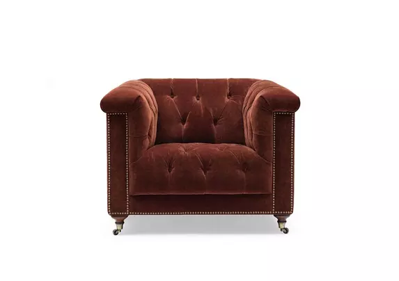 Fabric store chesterfield armchair