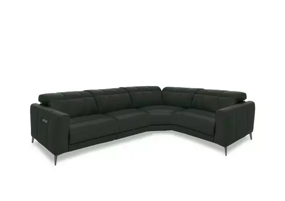 Used leather deals sectional sofa