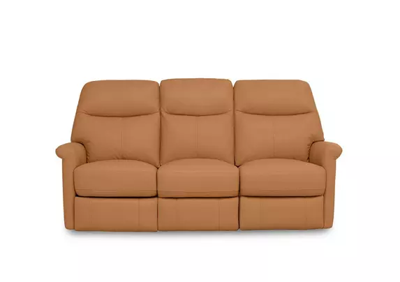 Compact Collection Lille 3 Seater Power Recliner Leather Sofa