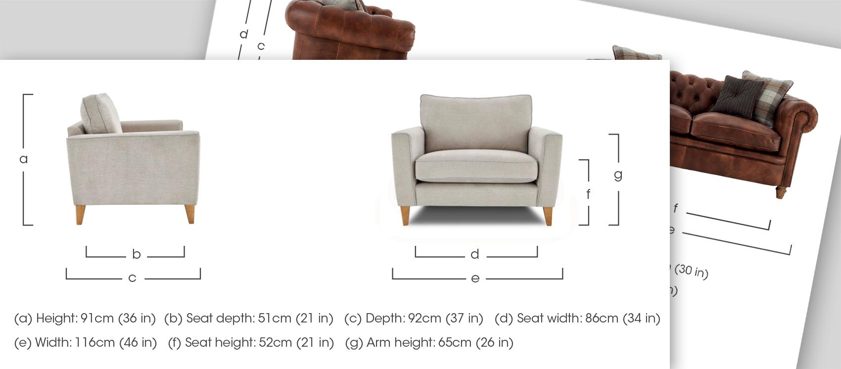 Measuring furniture guide