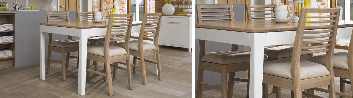 Washed oak dining deals chairs