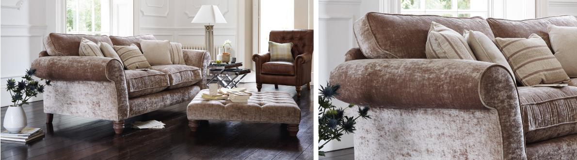 Lancaster 3 Seater Fabric Sofa - Furniture Village