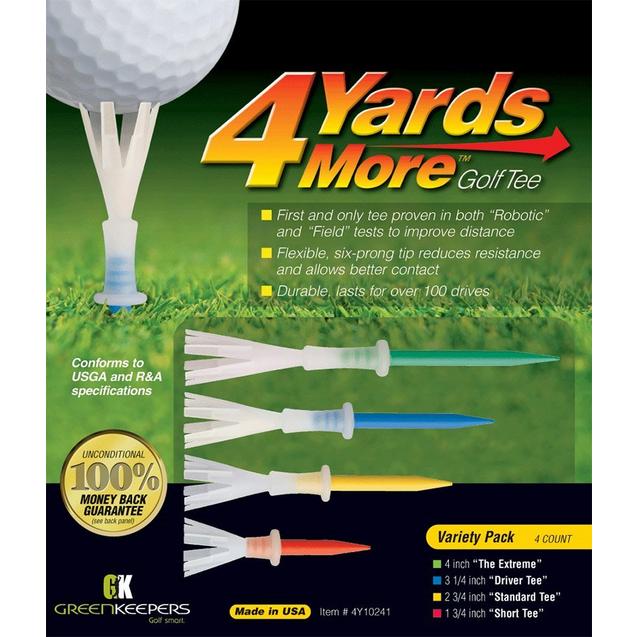 4 Yards More Golf Tees Variety Pack GREENKEEPER
