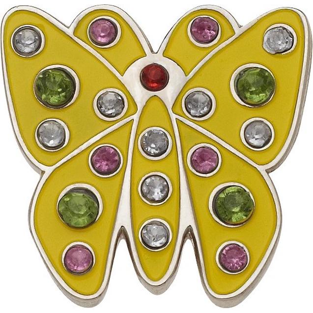 Yellow Butterfly Crystal Ball Marker