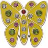 Yellow Butterfly Crystal Ball Marker