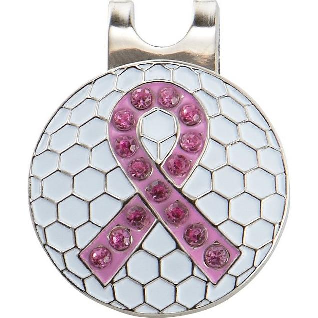 Breast Cancer crystal ball marker with cap clip