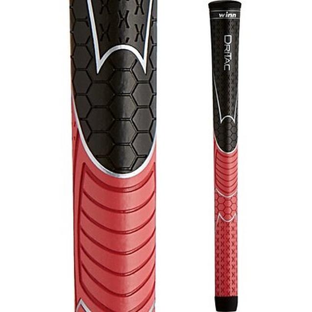 Poignée Dri-Tac Standard - Noir/Rouge WINN
