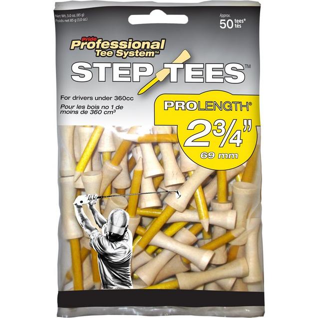 Tés PTS Step Tees de 2,75 po (Paquet de 50) PRIDE GOLF TEE CO
