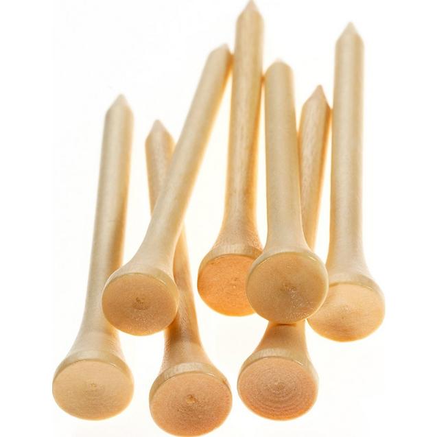 Wooden 2 3/4 Golf Tees (100 Count) ZTECH
