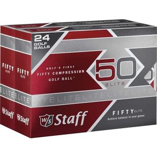 Fifty Elite Double Dozen Golf Balls - White