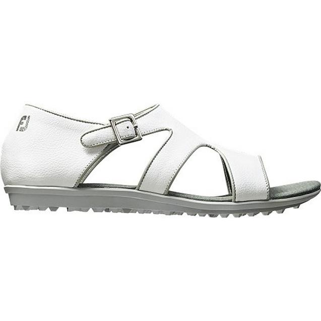 Sandales athlétiques Naples Collection sans crampons pour femmes - Blanc/Noir/Brun (FJ# 92351) FOOTJOY