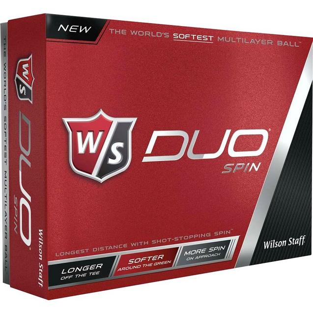 DUO Spin Golf Balls - White WILSON