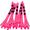 PINK | No Resistance 3 1/4 Inch Launch Control Stripe Tees - (50 Count)