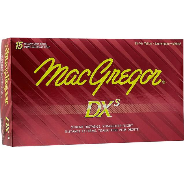 DXs Yellow Golf Balls - 15 PACK MACGREGOR
