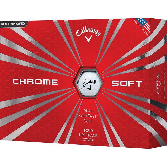Balles Chrome Soft blanches CALLAWAY