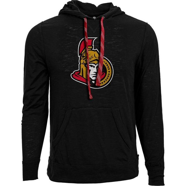 Men's Suede Ottawa Senators Crest Hooded Pullover