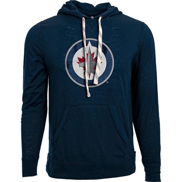 Pull Jets de Winnipeg à capuchon avec écusson en suède pour hommes