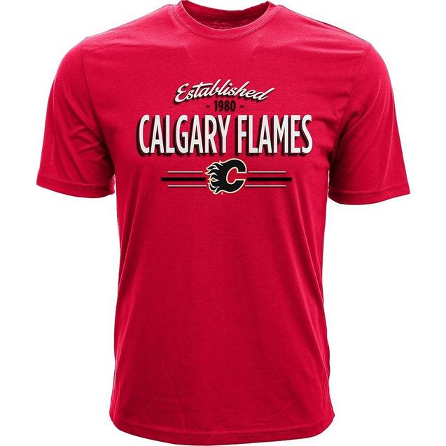 Men's Crowned Calgary Flames Short Sleeve T-shirt