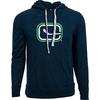 Men's Suede Vancouver Canucks Crest Hooded Pullover