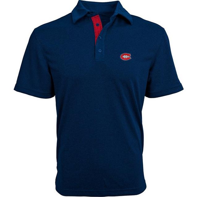 Polo Canadiens de Montréal à patte imprimée avec manches courtes pour hommes