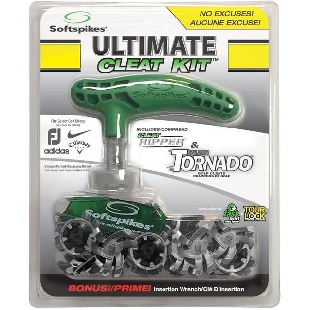 Silver Tornado Ultimate Cleat Kit 18 Pack - Tour Lock SOFTSPIKES