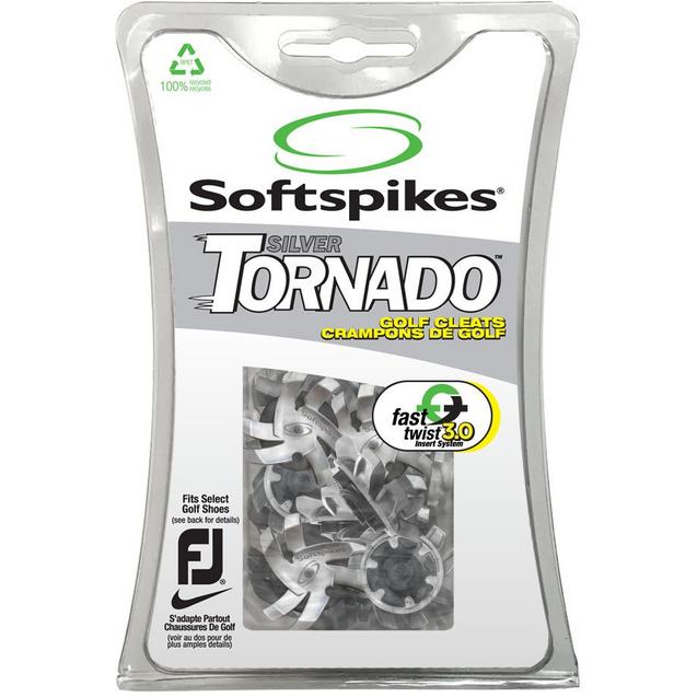 Silver Tornado Spikes 18 Pack - Fast Twist 3.0 SOFTSPIKES