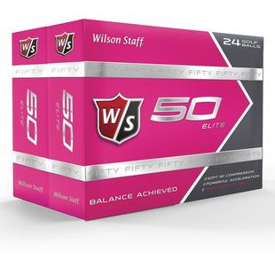 Fifty Elite Double Dozen Golf Balls - Pink