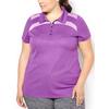 Women's Mesh Blocked Double Knit Polo