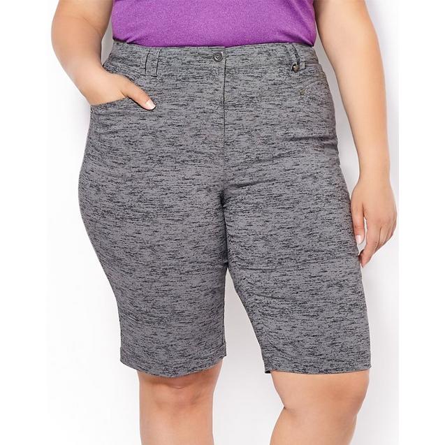 Women's Bermuda Printed Stretch Twill Shorts ACTIVE ZONE