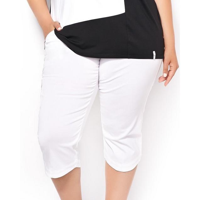 Women's Twill Stretch Pull On Knee Capri ACTIVE ZONE