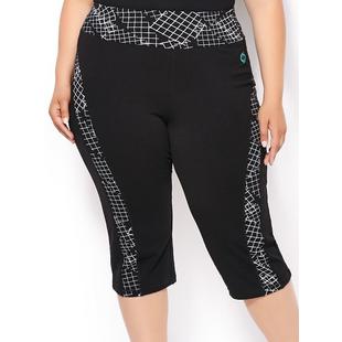 Pantalon 7/8 Yoga avec empiècements imprimés pour femmes