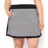 Women's Jersey Knit Check Printed Pull On Skort
