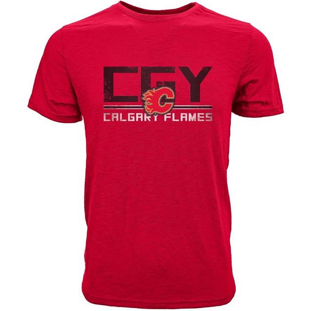 Men's Scoreboard Calgary Flames Short Sleeve T-Shirt