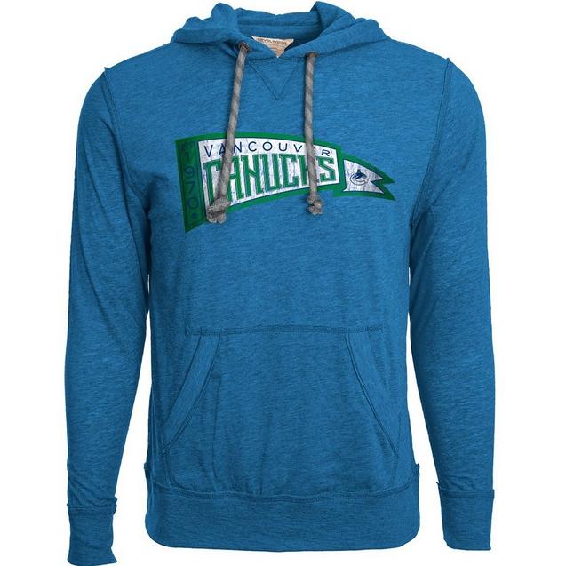 Men's Pennant Hood Vancouver Canucks Long Sleeve Sweater