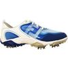 Chaussures Freestyle à crampons pour juniors – Blanc/Bleu